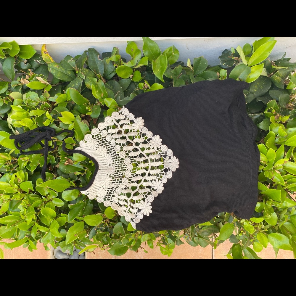 Black festival halter top!